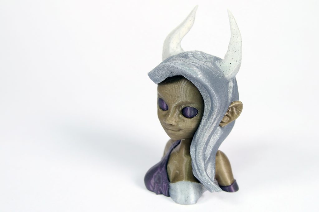 Demon Girl Bust by Kintall http://www.thingiverse.com/thing:758165